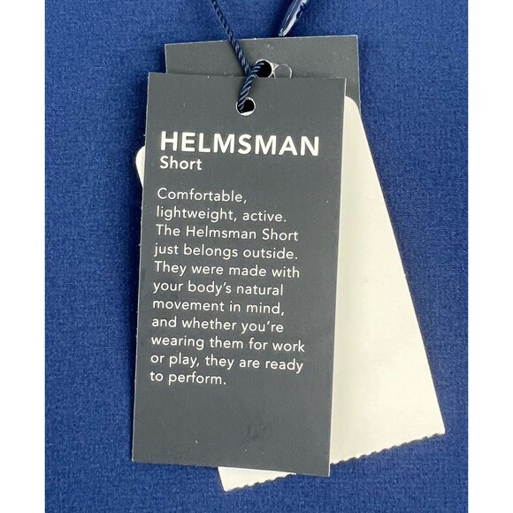 Mizzen+Main Helmsman Performance Golf Chino Short Mens 38x8 Navy Blue New NWT - Picture 10 of 10